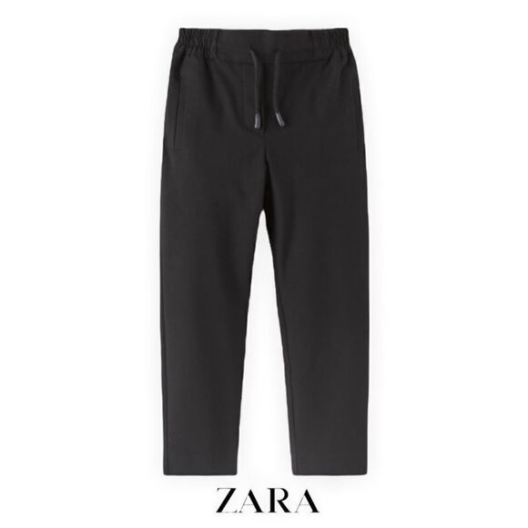 ZARA Kids | Black | STRAIGHT LEGS SPORT PANTS - Picture 1 of 7
